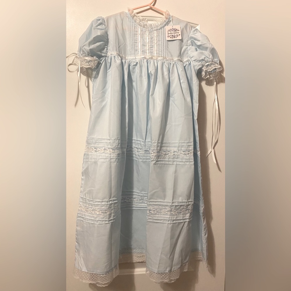 NWT Girls Blue Heirloom Dress